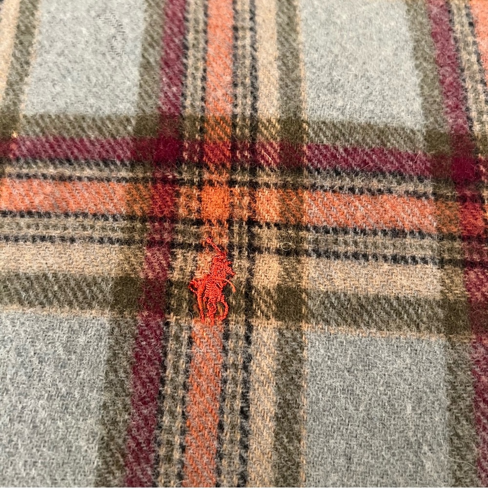 Polo Ralph Lauren Wool Plaid Scarf - Picture 7 of 9